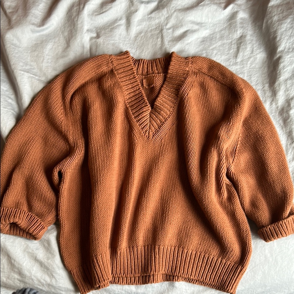 Babaa no 22 cotton v-neck jumper